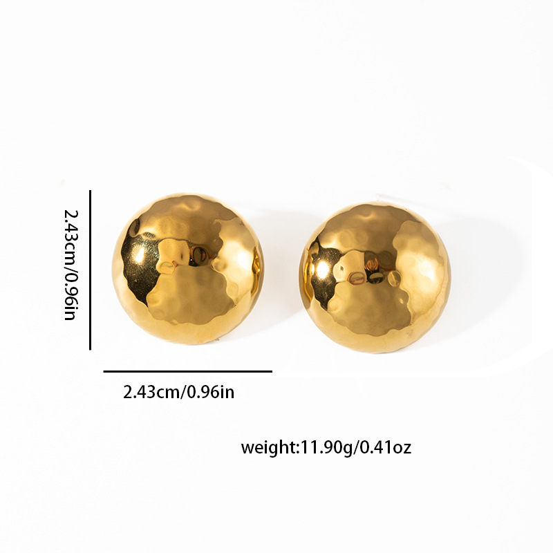Pendientes de acero de titanio transfronterizos para mujer, lujo ligero, sentido de alta gama, temperamento retro de nicho, pendientes que no se desvanece, pendientes de todo fósforo al por mayor