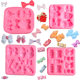 Candy Bow Flip Sugar Chocolate diy Baking Homemade Cake Decoration Accessories Clay Drop Glue Silicone Mold