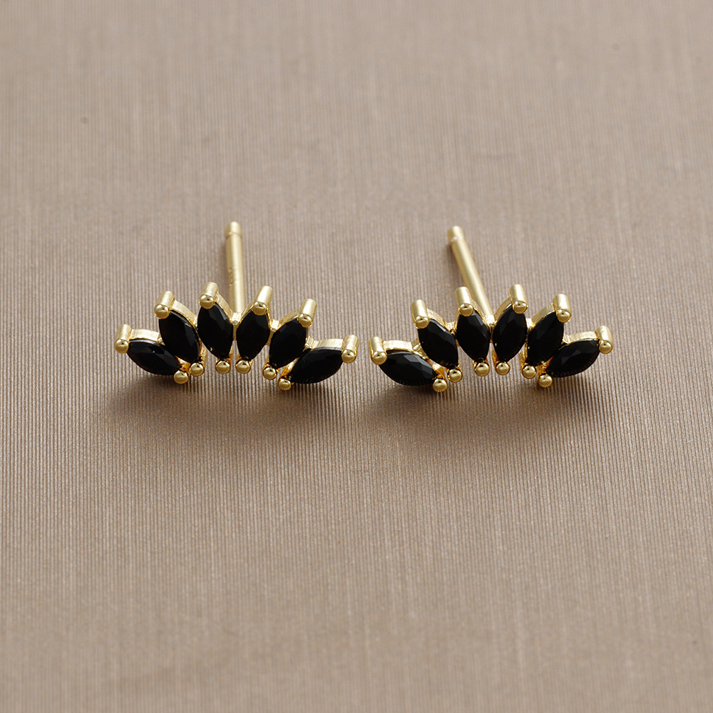 6g Weight 18K Gold Plated Plating Material Zircon Inlay Material Ear Studs Classification 1 Pair Quantity Daily, Street Occasion Copper Material Geometric Pattern Women's Gender Plating, Inlay Design IG Style, Shiny Style 1 Pair Ig Style Shiny Geometric Plating Inlay Copper Zircon 18k Gold Plated Ear Studs 10