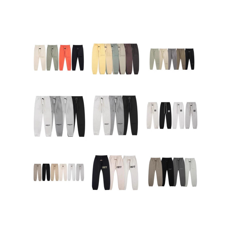 Cross-Border Fog Multi-Line Essentials Flocked 1977 High Street Loose Casual Sports Jogger Sweatpants for Men