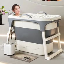 泡澡桶折疊大人家用超划算浴桶免安裝成人全身塑料浴缸浴盆洗澡桶