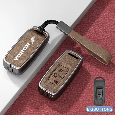 Car key bag: Key Cover Ns125La Foshan 350 - standard-type-b-khaki-zinc-alloy-case-hand-strap