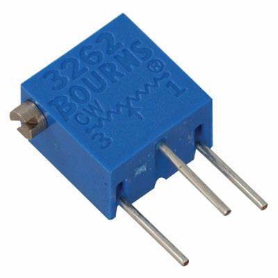 3262W-1-105LF BOURNS1M欧工业级0.25W12圈顶调直插式精密电位器