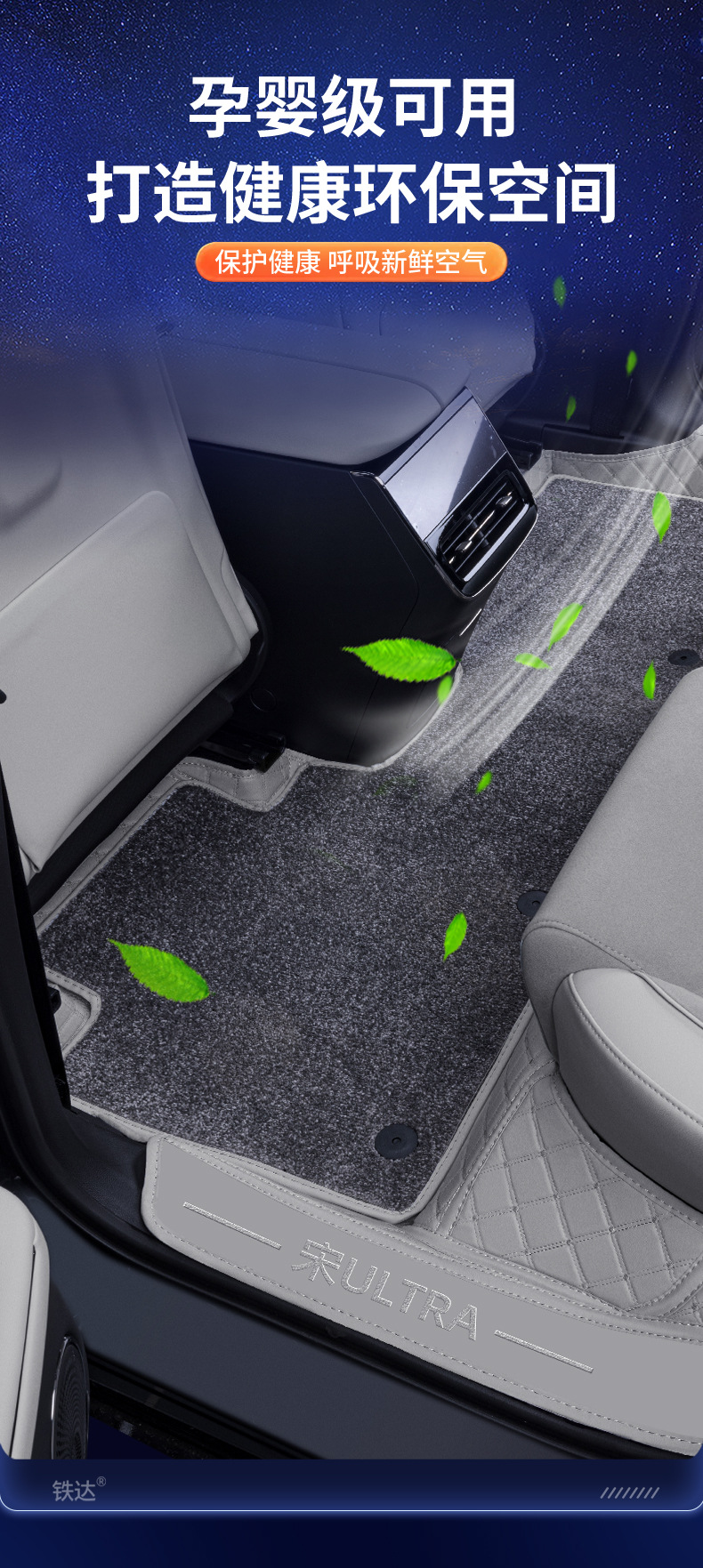 Suitable for 26 models of BYD Song Ultra, full-coverage Song Ultra EV modified decorative carpet floor mats
