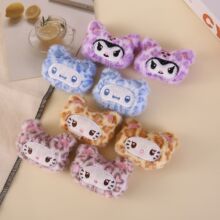 三丽鸥kitty猫豹纹毛绒挂件可爱少女卡通玉贵狗情侣书包配饰礼物