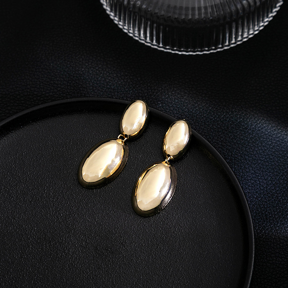 16g Weight Drop Earrings Classification 1 Pair Quantity Daily Occasion Iron Material Geometric Pattern Women's Gender Plating Design Simple Style Style 1 Pair Simple Style Geometric Plating Iron Drop Earrings 34