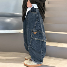 男童牛仔裤秋季炸街儿童装秋装2025春秋新款中大童裤子痞帅长裤潮