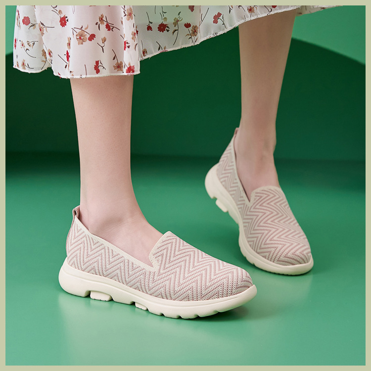 B888-42025 Herbst Winter Neue Licht Kissen Anti-Slip Runde Kappe Mittleren Alters Und Ältere Komfortable Atmungsaktive Flache Schuhe_voghion.com