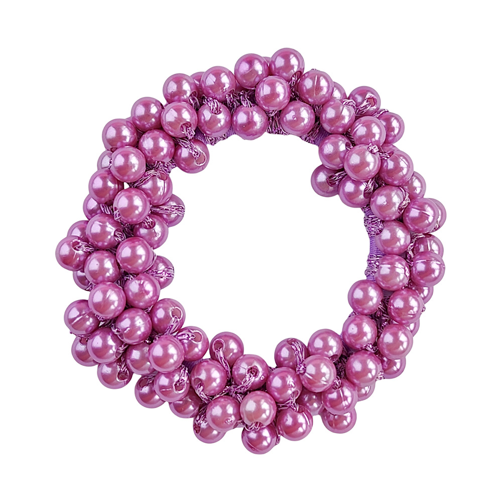 22g Weight Hair Tie Hair Accessories Type 1 Piece Quantity Holiday, Daily Occasion Artificial Pearl Material Geometric Pattern Women's Gender Elegant Style Women's Elegant Lady Geometric Artificial Pearl Hair Tie 10