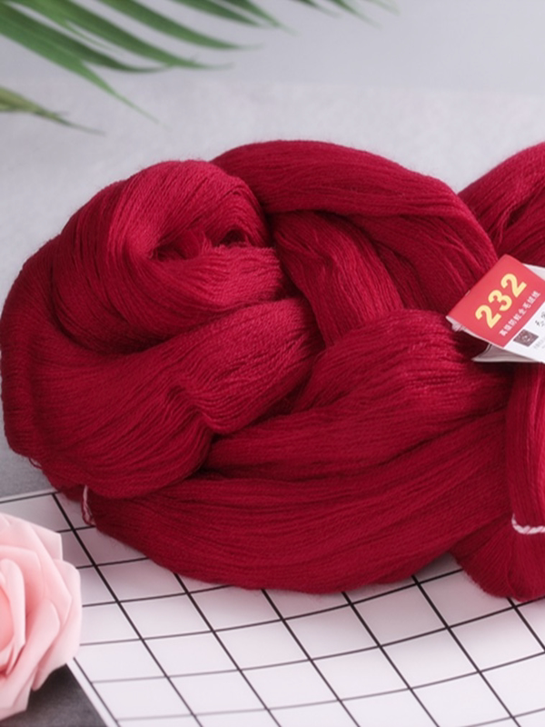 Old-Fashioned 32-Count Bulk Full Wool Cashmere Companion Wool Yarn Multi-Strand Hand-Woven Frame Twisted Yarn Horizontal Machine Weaving