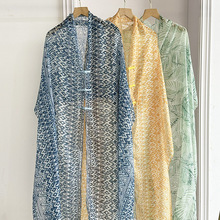 夏季春秋游度假拍照民族风三亚扎染海边防晒披肩大气中国风批发潮