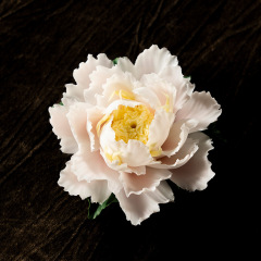 蓮の花の花の牡丹の花の香りは禅の意の陶磁器の純粋な手作りの装飾品の茶のテーブルの置物の家庭用オフィスの贈り物を挿し込みます。
