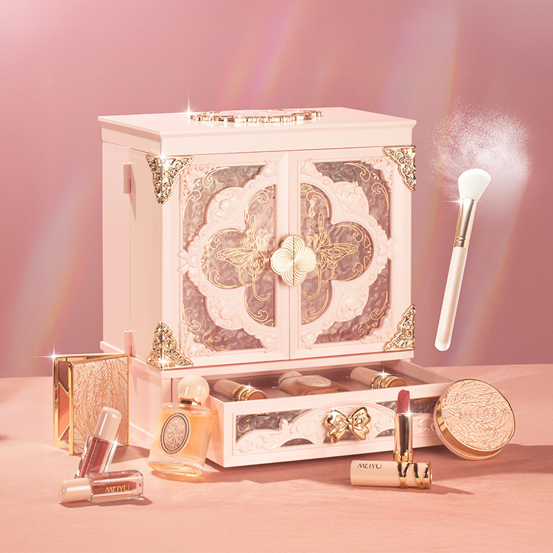 Valentine's Day Gift Every Time I Meet a Butterfly, I Love Flowers Makeup Set Cosmetics Full Set Gift Box Beauty Makeup 214 for My Girlfriend