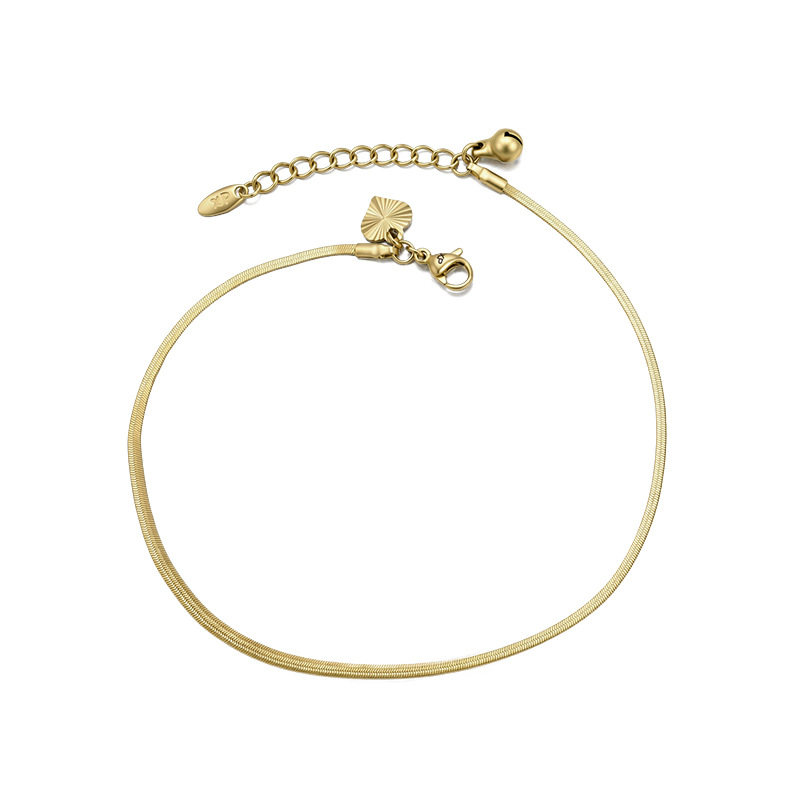 Xuping moda europea y americana campana transfronteriza tobillo de bordillo de acero inoxidable 14k nuevo estilo simple personalidad pie accesorios al por mayor