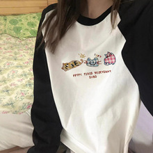 早秋插肩长袖棉t恤女装2025新爆款秋冬季内搭打底衫韩系chic上衣