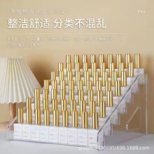 透明指甲油展示架美甲店展架多层口红架子化妆品收纳架可移动