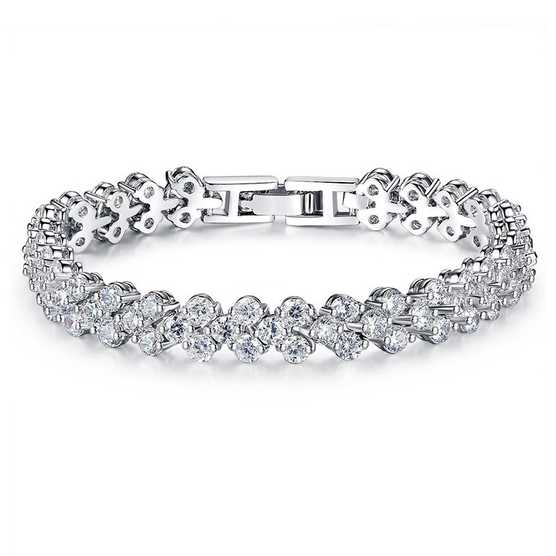 Live Wholesale Roman Full Diamond Bracel...