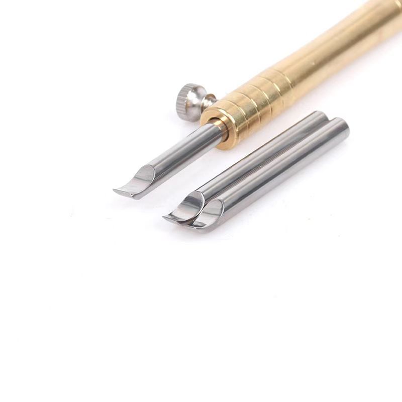 修表工具 铜柄撬刀 撬底盖刀 翘手表后盖工具 全钢撬底刀开后盖