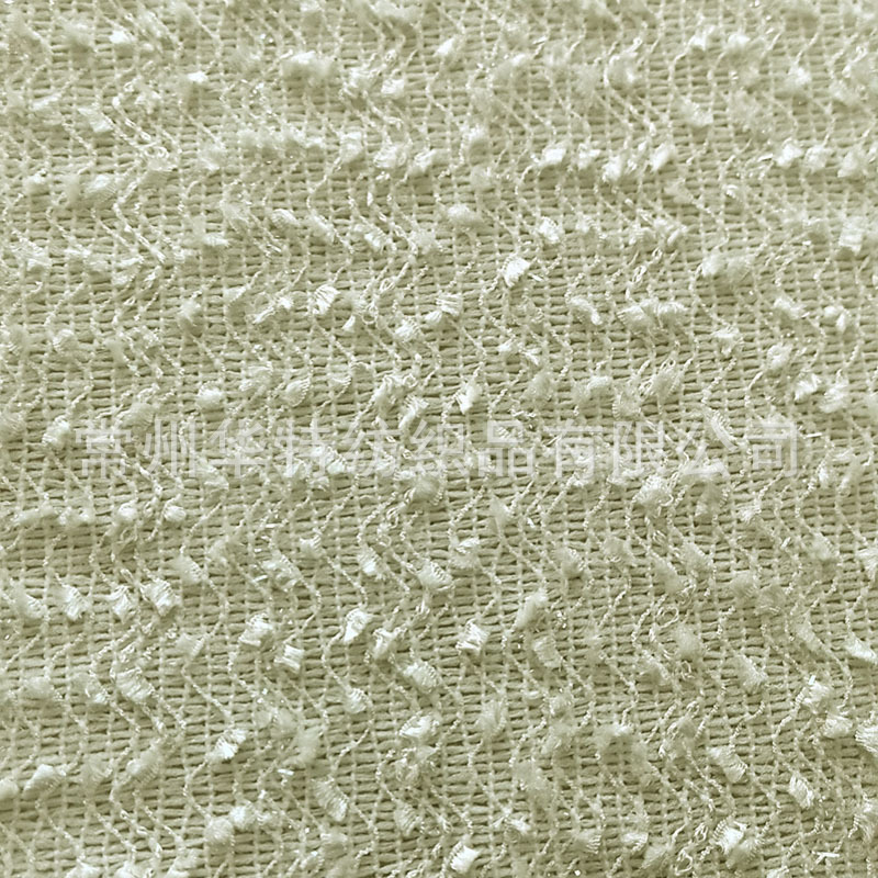 花式纱线 经编针织面料 女装面料 针织提花面料   钩针机