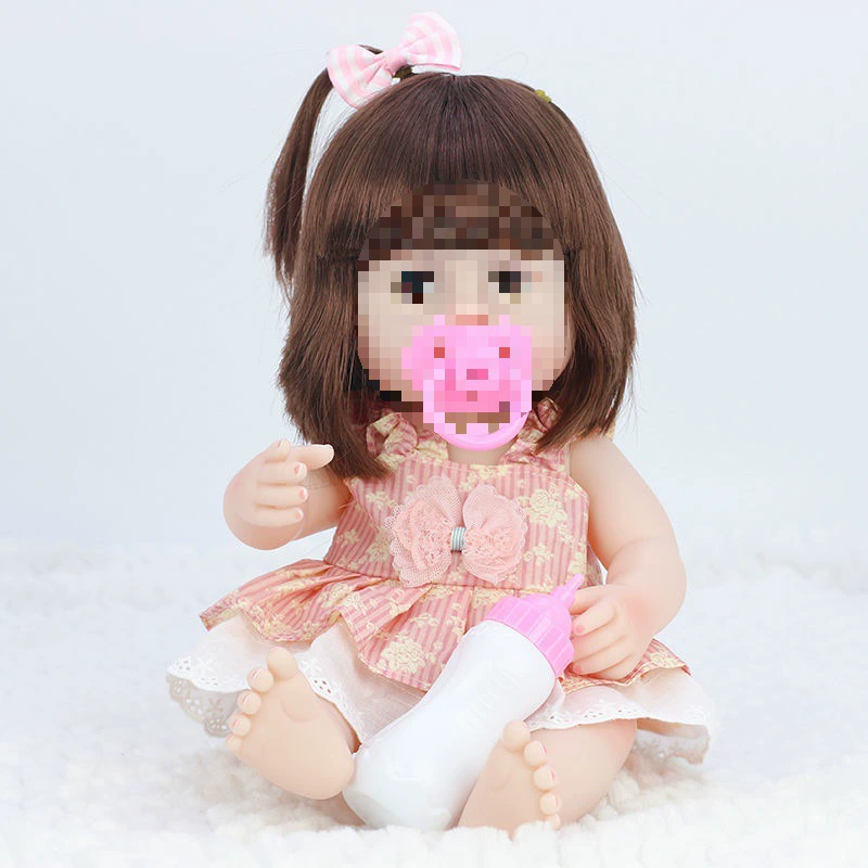 Doll for dressing up, toy girl's from soft rubber, makes sounds