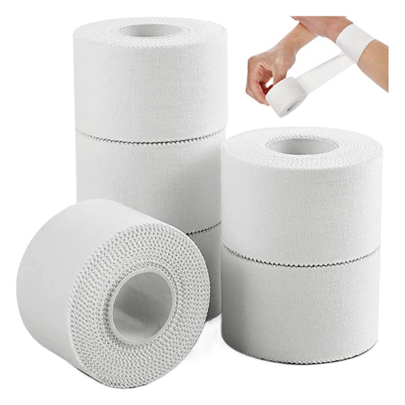 Manufacturer's Wrist and Ankle Protection White Protective Cotton Fixed Tape Tooth Edge Cotton Sports Tape White Patch Tape