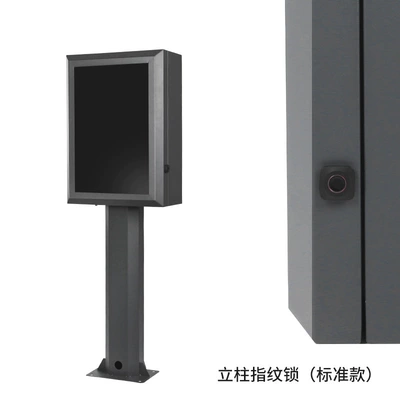 Box Column, Elektrikli avtomobil şarj cihazları - column-fingerprint-lock-for-indoor-use-advanced-gray-c3-coating-none