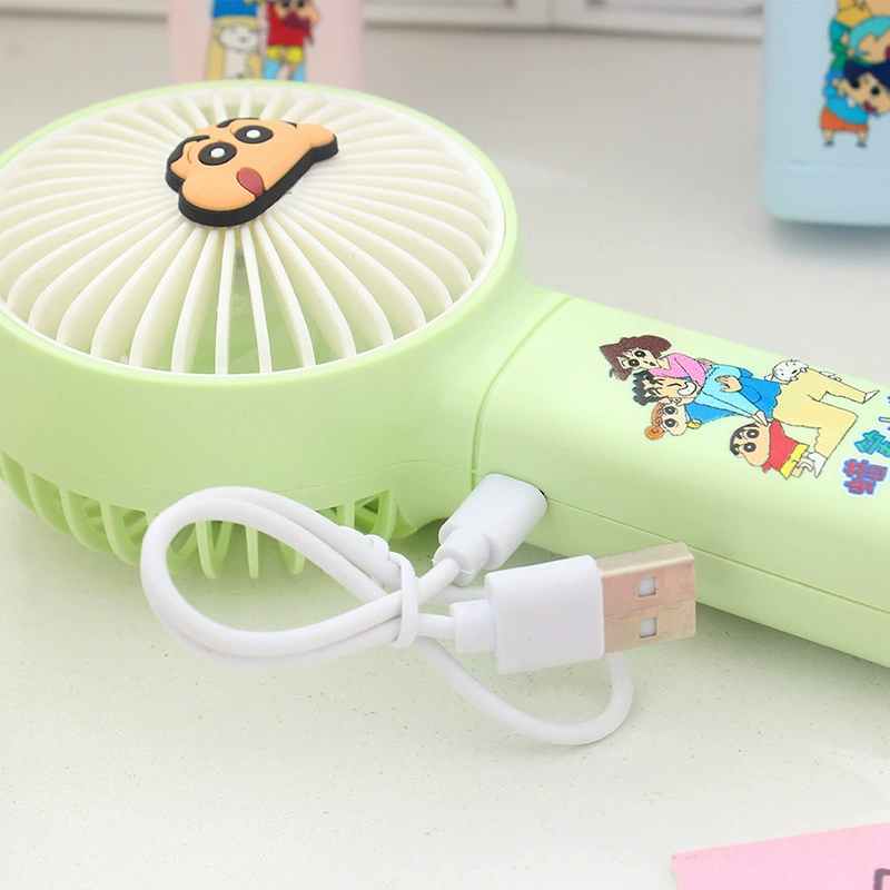 Crayons, handheld small cartoon air fan