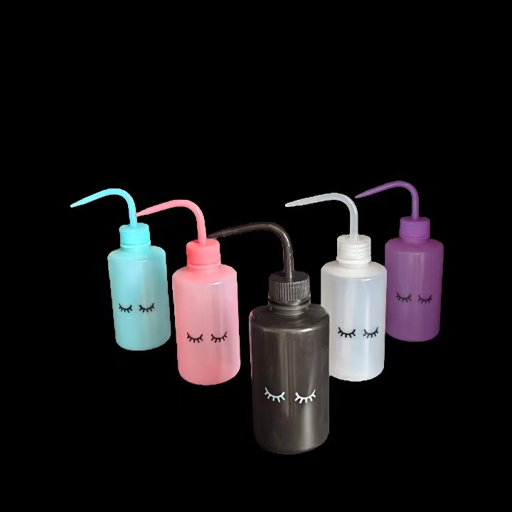 Plastic Washing Bottle Eyelash Cleaning Bottle Grafting Eyelash Cleaning Elbow Bottle Bent Pot Tattoo Pot Cleaning Auxiliary Tool