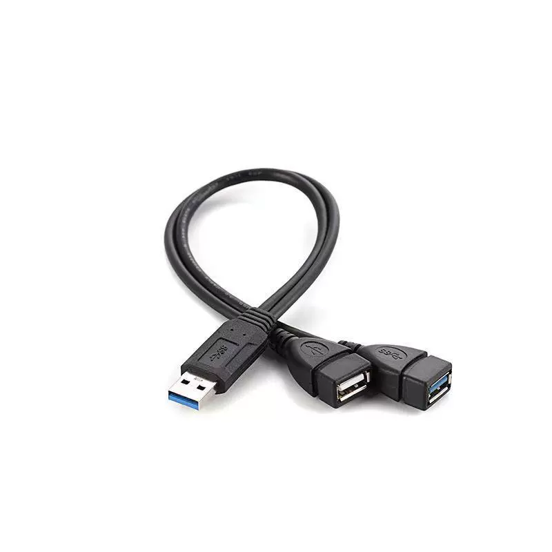 Производитель USB3.0 один разъем мужской на два разъема женский кабель удлинительный кабель USB один к двум компьютерный сплиттер