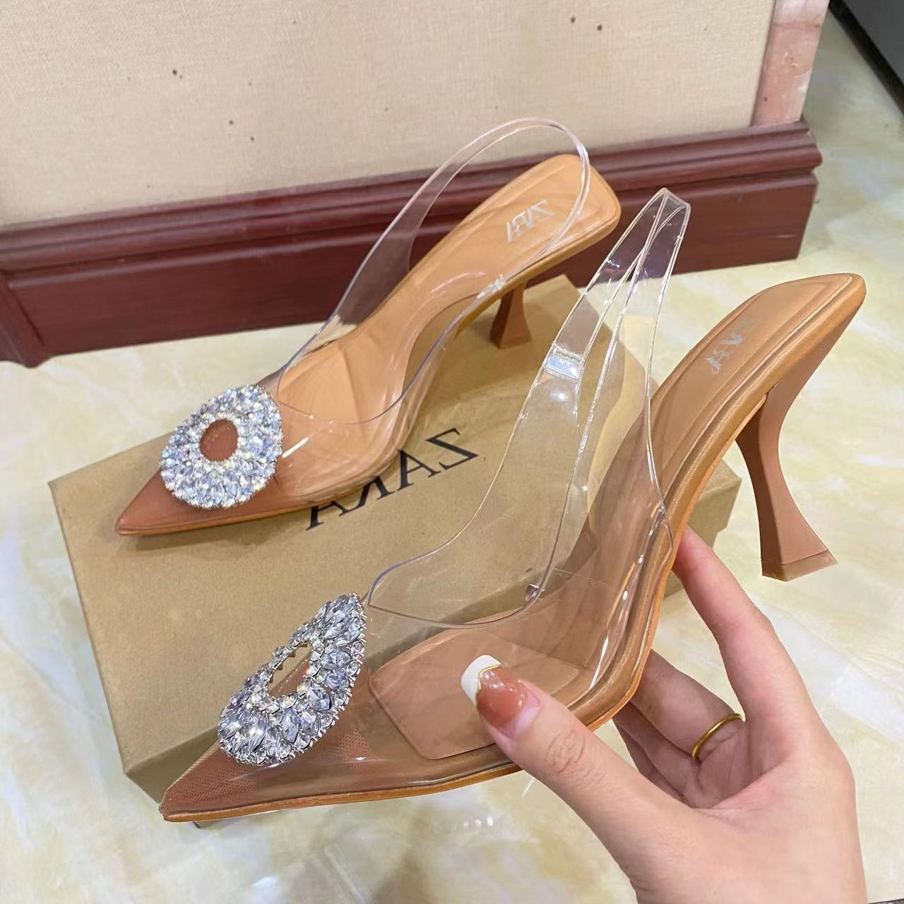 Foreign trade ZA women's shoes 2023 summ...