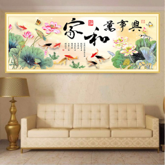 自粘裝飾畫臥室辦公室風水畫客廳電視沙發背景牆床頭壁畫山水王金