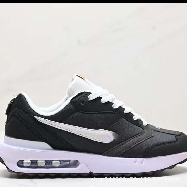 Max Dawn Series Low-top Air Cushion All-match Casual Sports Jogging Shoes Small Air Cushion Black and White Men's and Women's Shoes