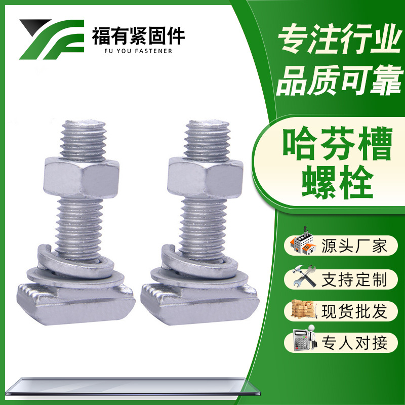 供应哈芬槽螺栓 热镀锌T型螺栓 幕墙预埋槽道用热镀锌哈芬槽螺栓