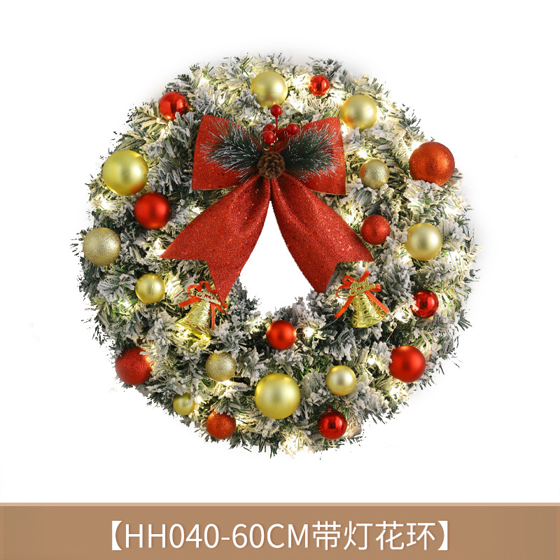 Cruzar la frontera de Navidad CORONA DE Navidad decoración colgante de simulación de Navidad guirnalda de Navidad vacaciones decoración puerta colgante