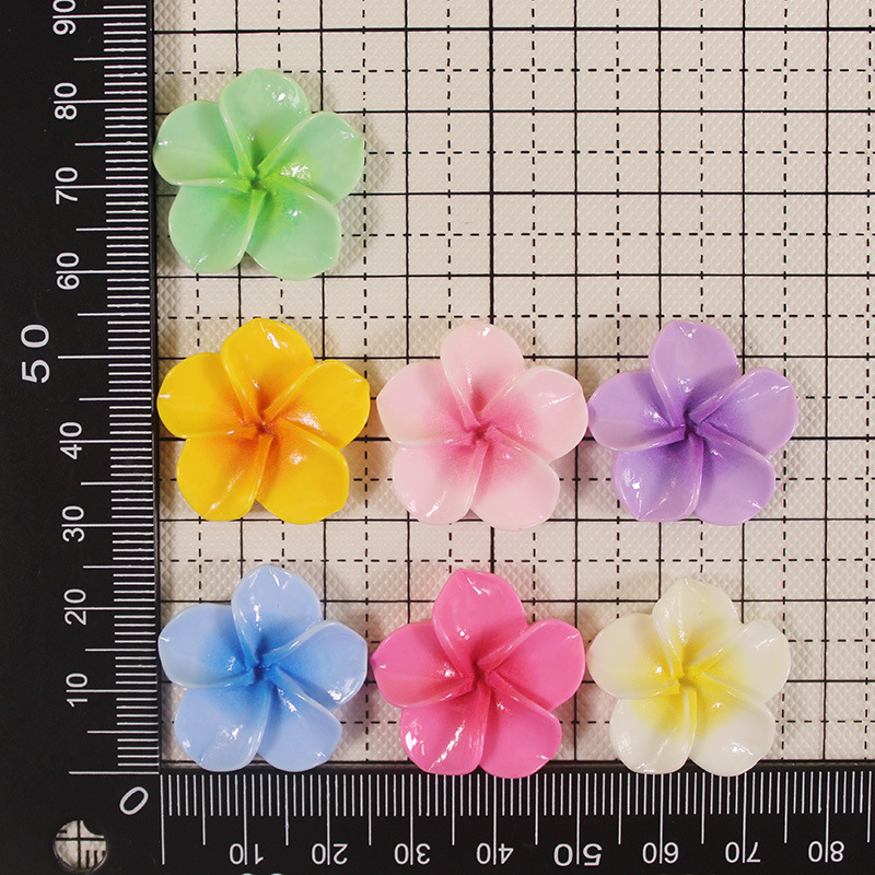 Hielo y destello fino, accesorios de resina de flores de cinco pétalos, fundas para teléfonos móviles, horquillas, accesorios de joyería, pegatinas de refrigerador, ropa, materiales de hebilla de zapatos