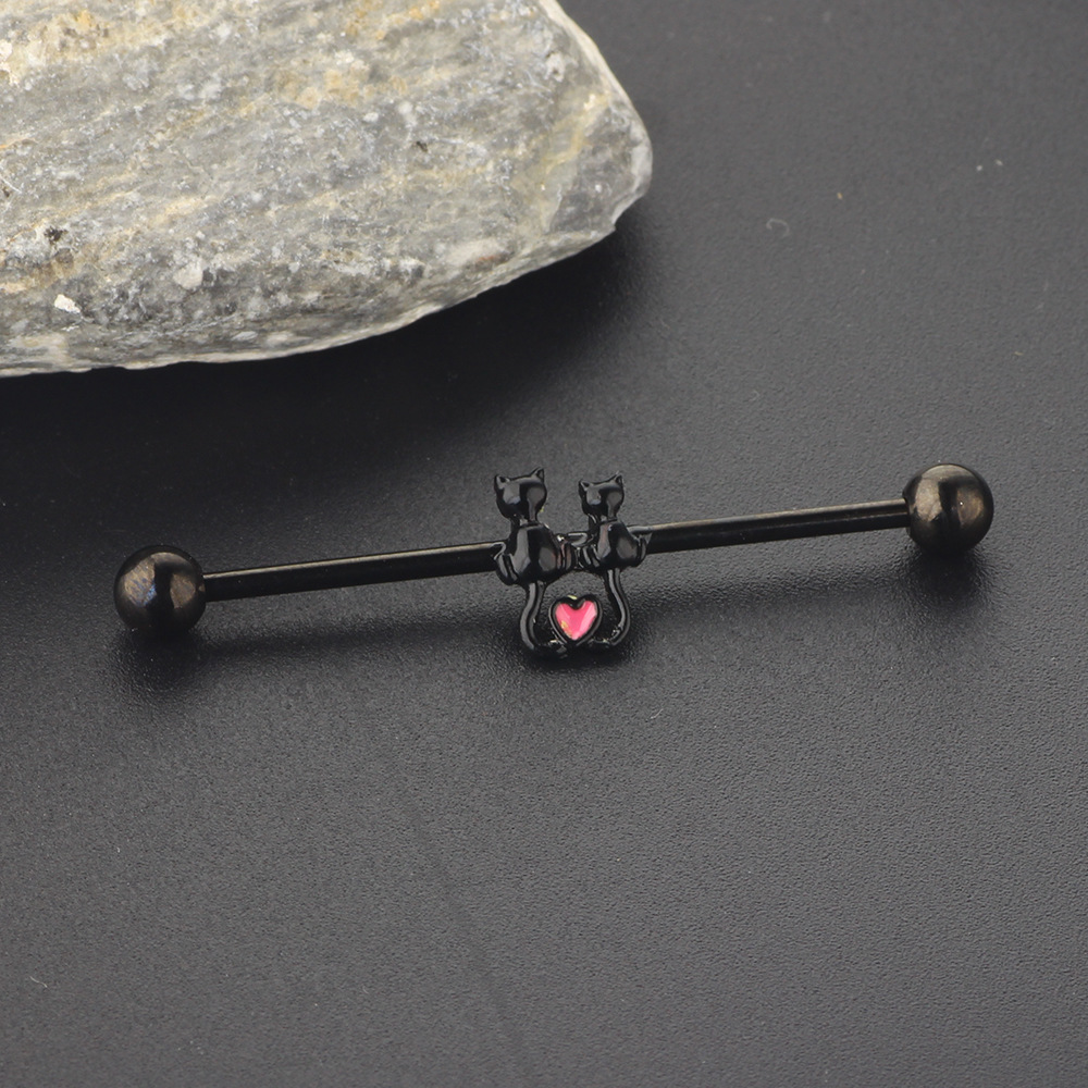 16G labret stud size and finish detail