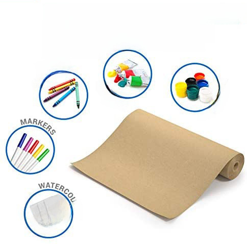Amazon Roll Brown Kraft Paper Roll Craft Art Gift Packaging Wrapping Decorative Paper 