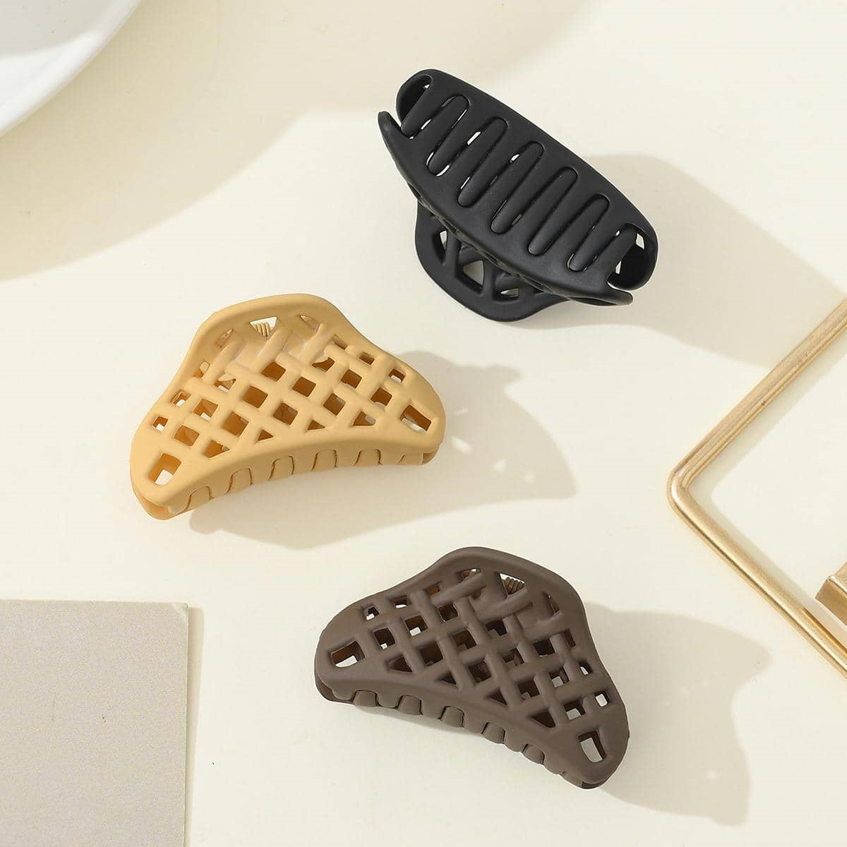 3-piezas pequeño tamaño clip helado mate niña niños mini lindo color horquilla roto pelo tiburón clip transfronterizo