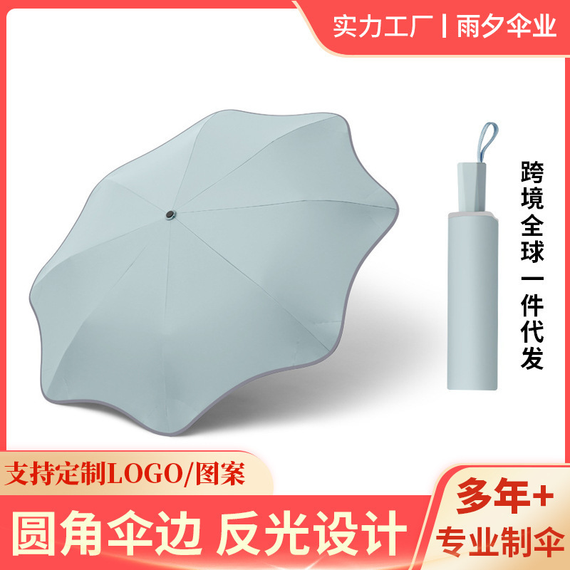 Carefully Selected Amazon Sunshade Umbrella with Rounded Corners 70% off Foldableing Creative Reflective Rain or Shine Umbrella for Women Anti-Poke Umbrella