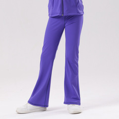 European and American New Autumn and Winter Girl Children Yoga Bell Bottom Pants Jacket Outdoor Sports Training Yoga Clothing Fitness Pants