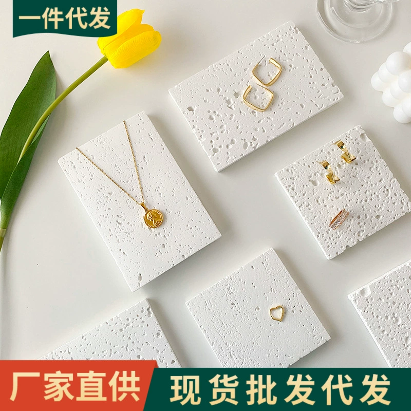 Пещерный камень ins реквизит для фотографий украшения ювелирные изделия серьги ожерелье реквизит для фотографий фон для фотографии