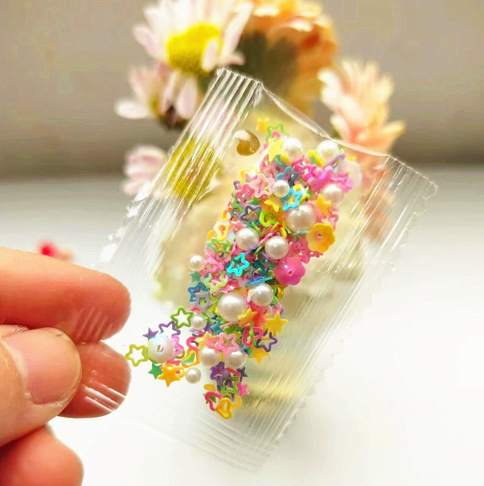 Сумка DIY Материал Сумка Бусы Блестки Небольшой Упаковка Бусы Цветные хлопья Смешанная сумка Крем Клея Кужка Материал Аксессуары