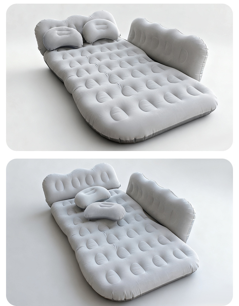 Cross-Border Universal Car Inflatable Bed, Car Rear Seat Air Mattress, Foldable Sleeping Inflatable Mattress, Travel Car Mattress