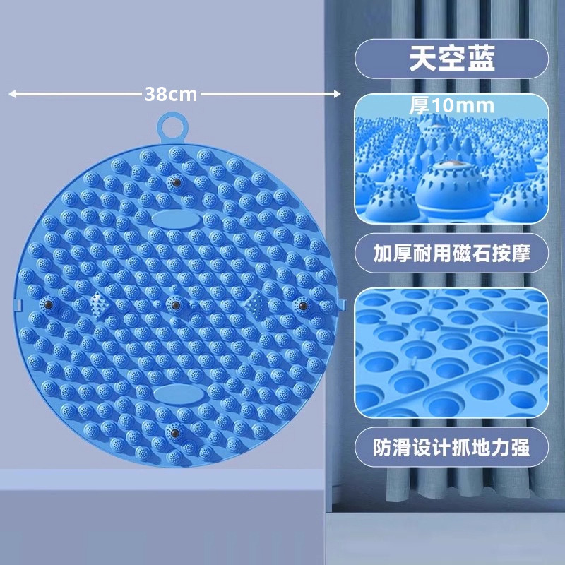 慢跑指压板足底按摩垫通经络脚踩款加大加厚软硅胶跑步垫室内训练|undefined