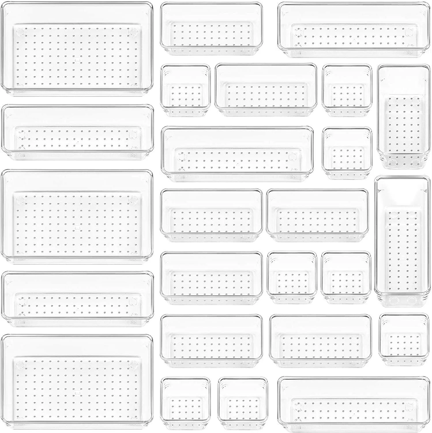 Ящик для хранения с выдвижным ящиком комбинированный костюм прозрачный пластиковый туалетный столик лоток для всякой всячины Бытовая многофункциональная сортировочная коробка