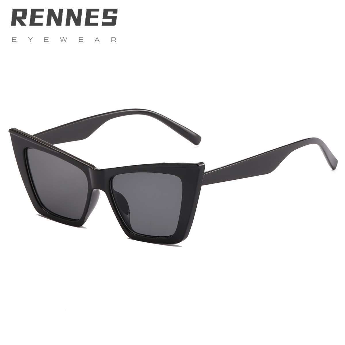 2021 nuevas gafas de sol retro europeo y americano gafas de sol de ojo de gato de moda de mujer gafas de sol de Marco grande 97093