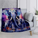 Красочное одеяло слона легкое одеяло