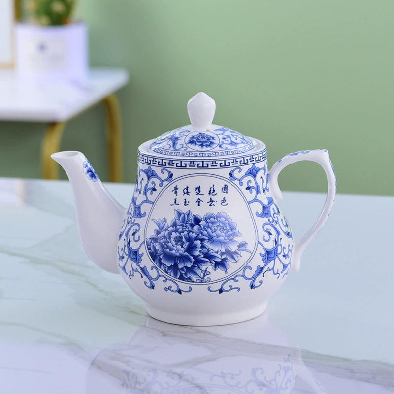 Синие и голубые керамические чайники бытовые термостойкие бытовые прохладные чайники фильтр большой емкости чайники гостиничные чайники