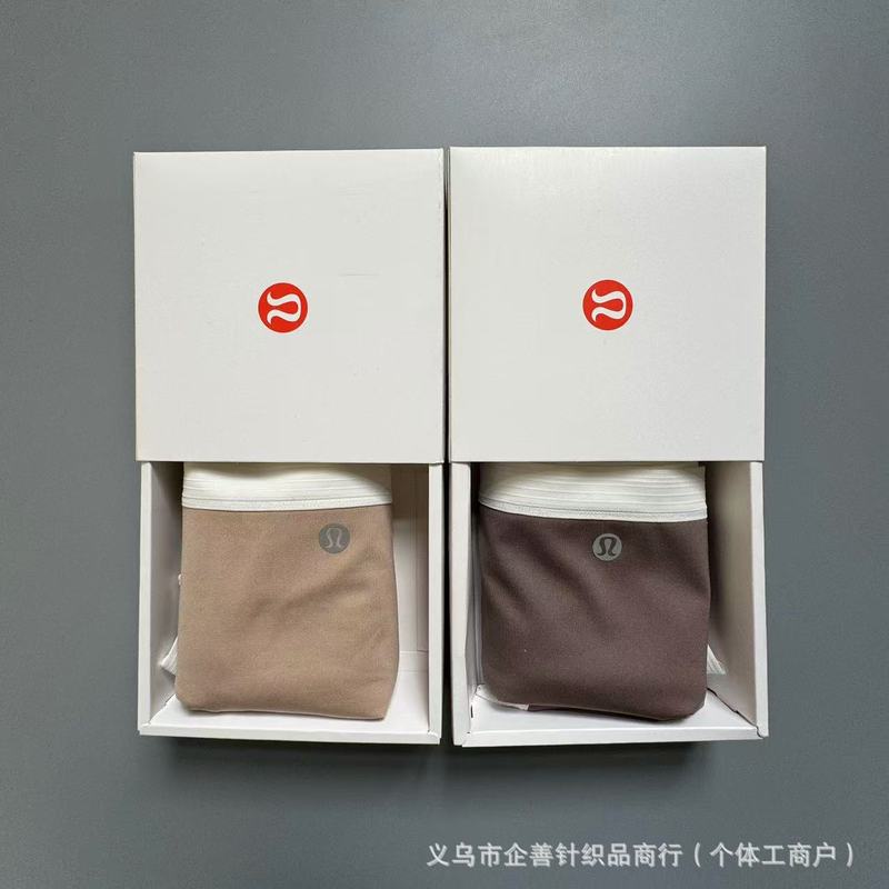 女性lulu下着の中で腰の全綿の股の通気性の肌の女性の三角のズボンの露は3つの箱の底のズボンのAB項を現します。|undefined