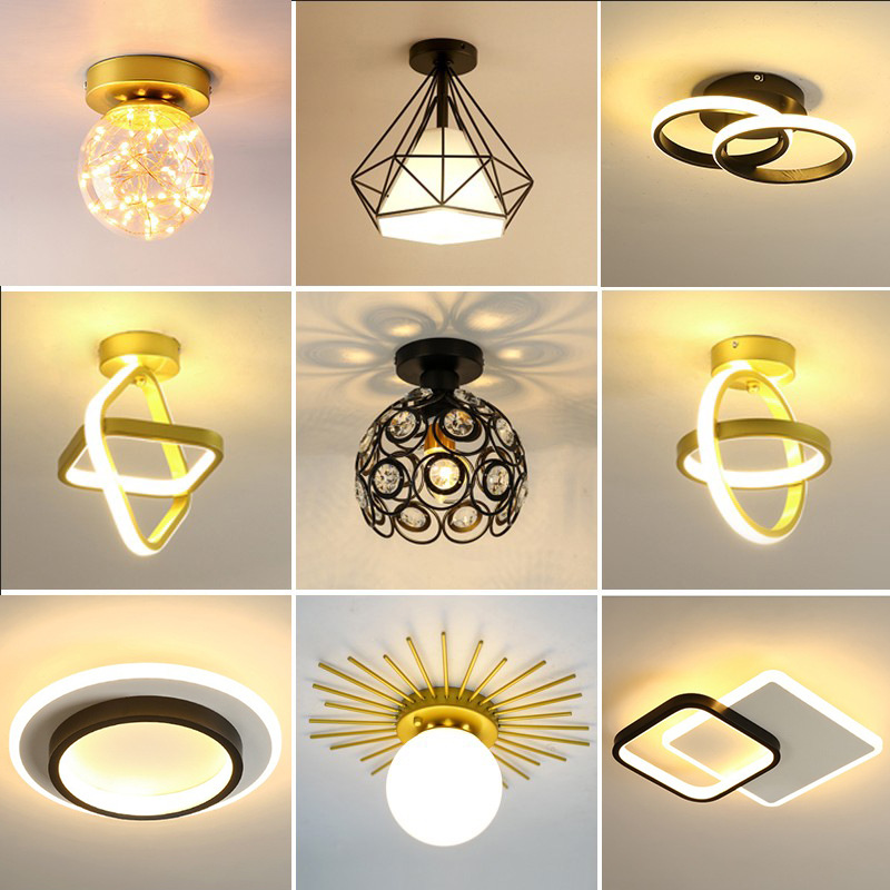 Luz de techo Luz del pasillo Luz Del Pasillo pasillo creativo Luz de Cristal balcón moderno minimalista Nórdico dormitorio lámparas